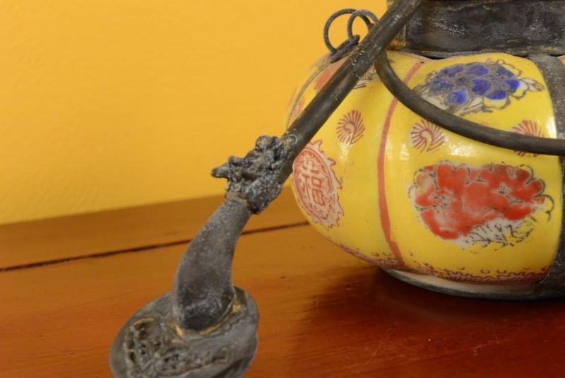 Chinese Porcelain Water Pipe - Yellow 2 4