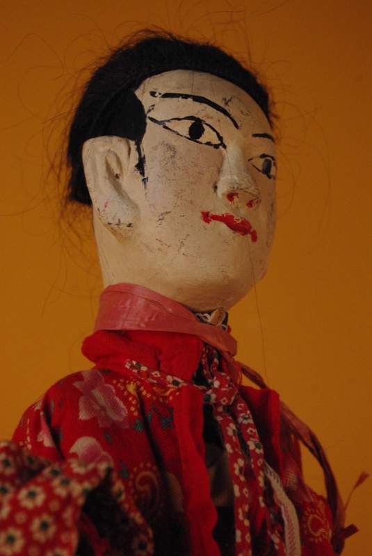 Chinese Red and White wooden Puppet 3