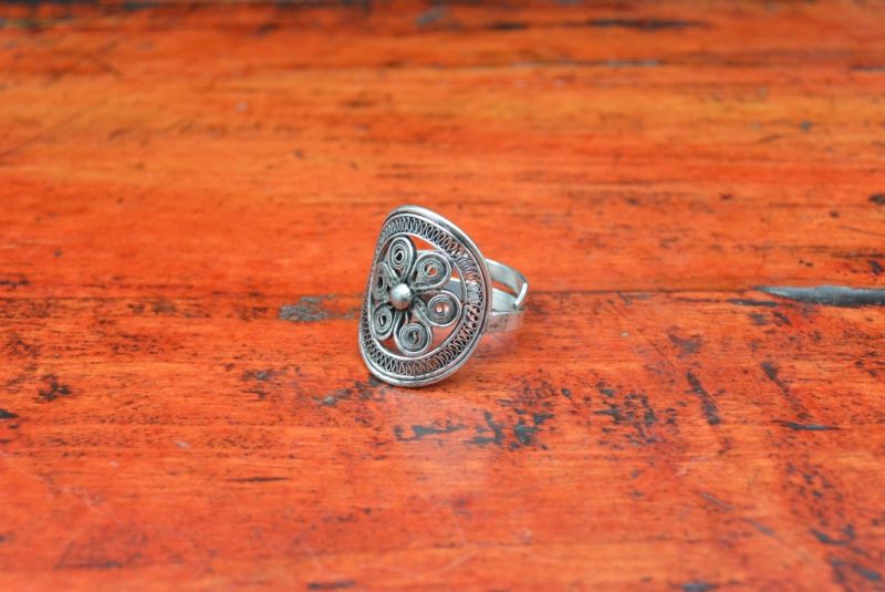 Chinese Ring from the Miao Minority Flower 5