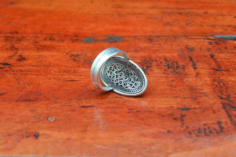 Chinese Ring from the Miao Minority Oval 4