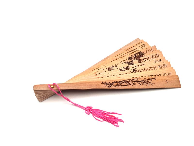 Chinese Sandalwood Hand fan - Nature 3