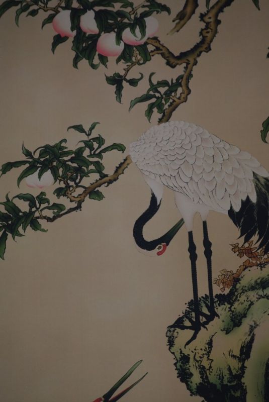 Chinese painting on scroll paper Crane Bird 2