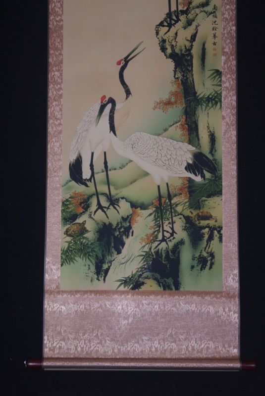 Chinese painting on scroll paper Crane Bird 5