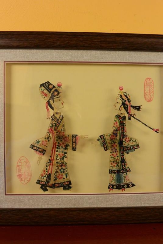 Chinese shadow theater - Framed PiYing puppets - Color 2 5