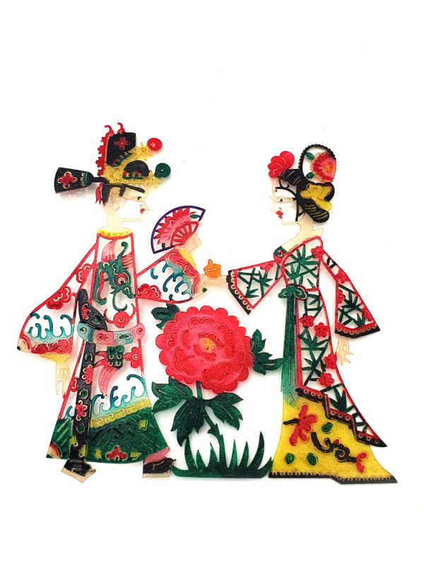 Chinese shadow theater - PiYing puppets - Big flower 1