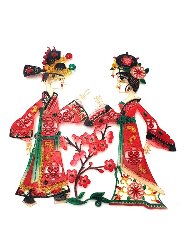 Chinese shadow theater - PiYing puppets - Cherry tree 1