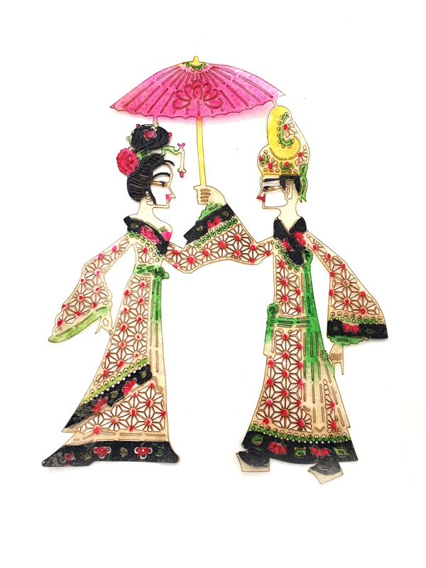 Chinese shadow theater - PiYing puppets - the parasol 1