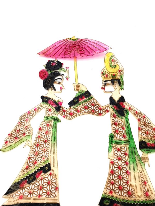 Chinese shadow theater - PiYing puppets - the parasol 2