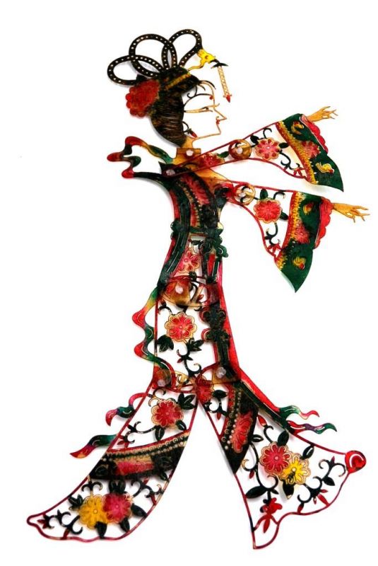 Chinese shadow theater - PiYing puppets - Woman - multicolored 1