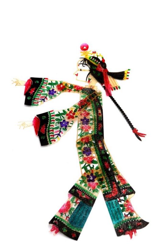 Chinese shadow theater - PiYing puppets - Woman - Polychrome 1