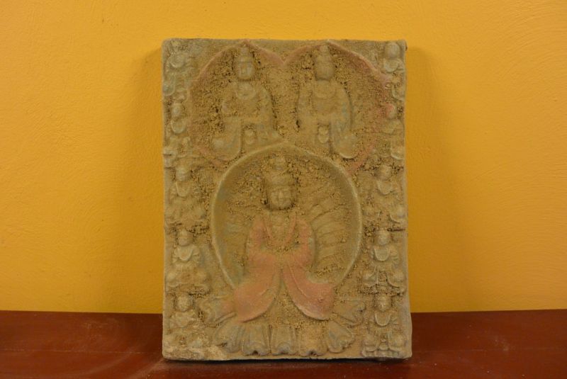 Chinese Terracotta plate 3 Buddha 1