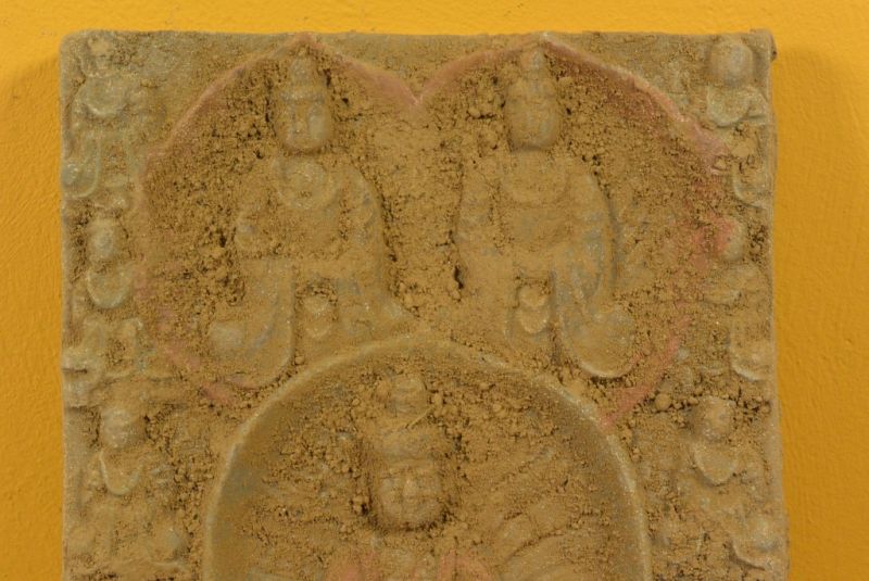 Chinese Terracotta plate 3 Buddha 2