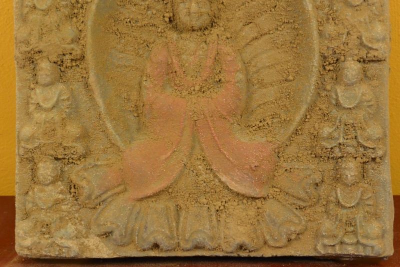 Chinese Terracotta plate 3 Buddha 4