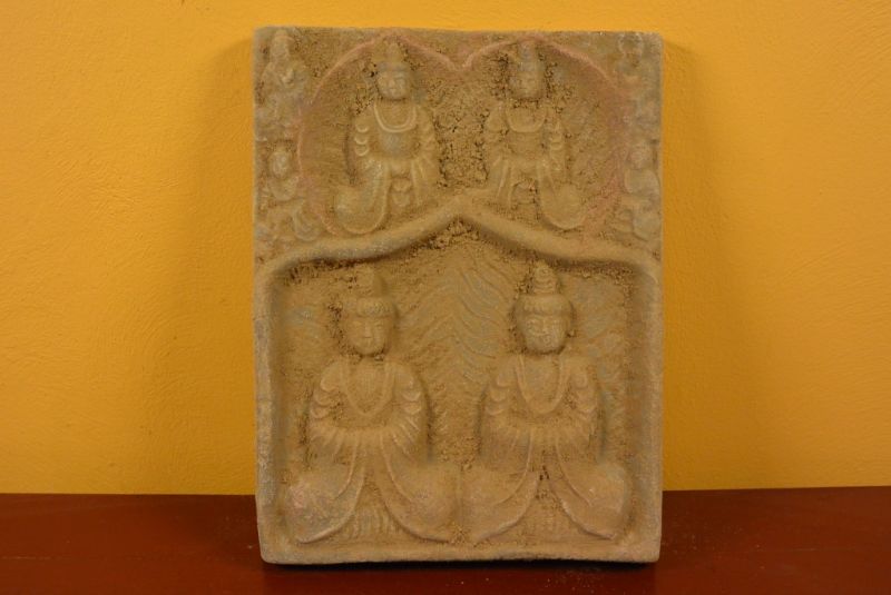 Chinese Terracotta plate 4 Buddha 1