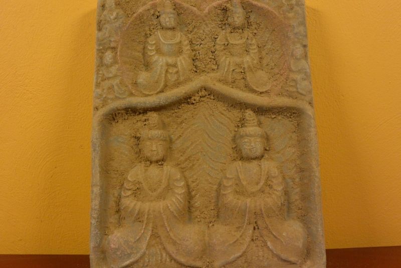 Chinese Terracotta plate 4 Buddha 4