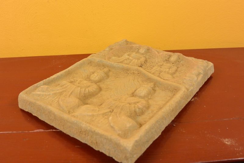 Chinese Terracotta plate 4 Buddha 5