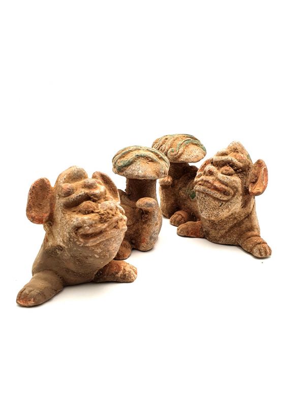 Chinese Terracotta Statue Small Chinese Dog of Foo 5