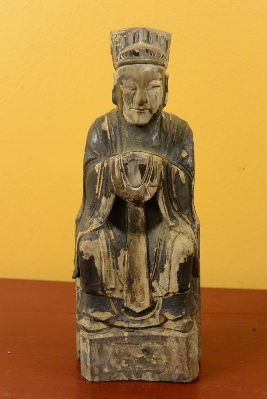 Chinese Votive Statue - Qing Dynasty - Taoist monk 1