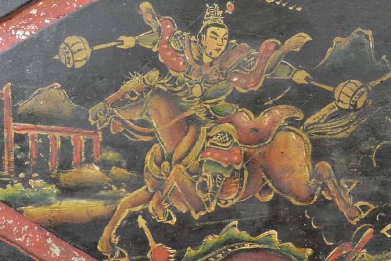 Chinese wood panel Painting Riders 3