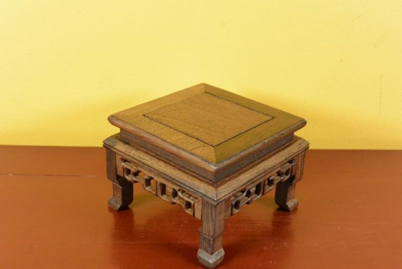 Chinese Wood stand - Chinese table - 12x12x10cm 1