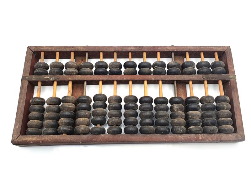 Click thumbnail to enlarge and hover over the picture to zoom Chinese Wooden Abacus 1