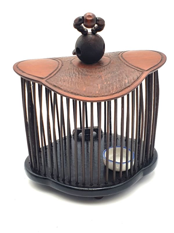 Chinese Wooden Cricket Cage - Bamboo 4
