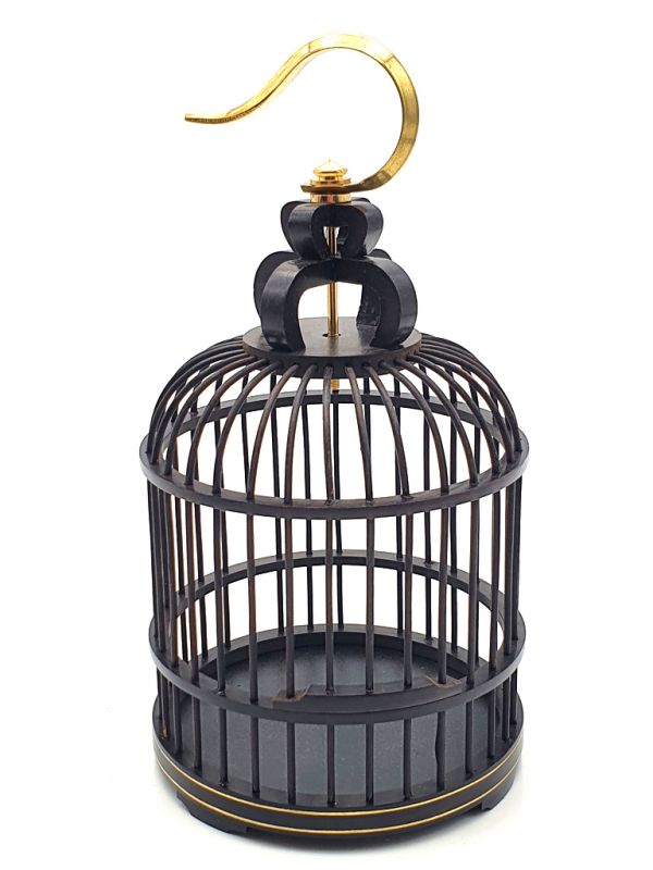 Chinese Wooden Cricket Cage - Ebony wood 2 1