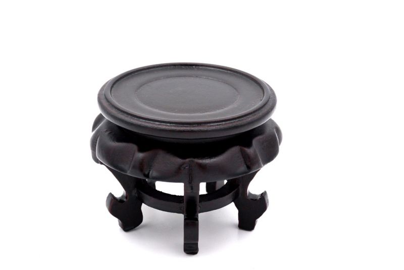 Chinese Wooden Stand - Round 7,5 cm 3