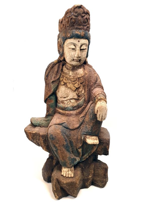 Chinese Wooden Statue Chinese divinity 1