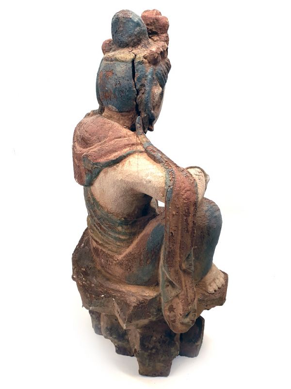 Chinese Wooden Statue - Chinese goddess 5