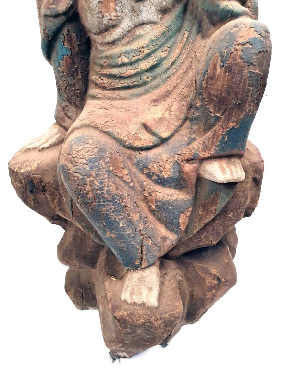 Click thumbnail to enlarge and hover over the picture to zoom Chinese Wooden Statue 3