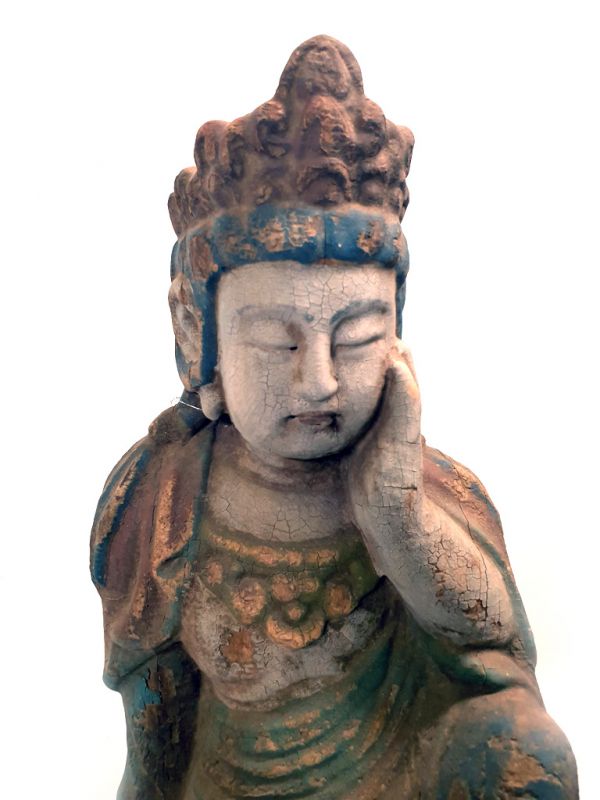 Click thumbnail to enlarge and hover over the picture to zoom Chinese Wooden Statue 5