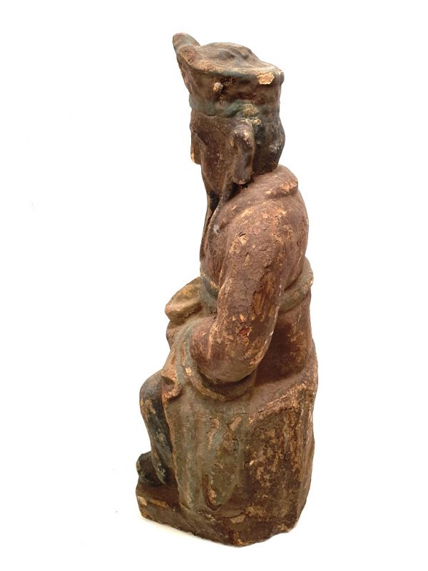 Chinese Wooden Statue Wise Buddhist 4