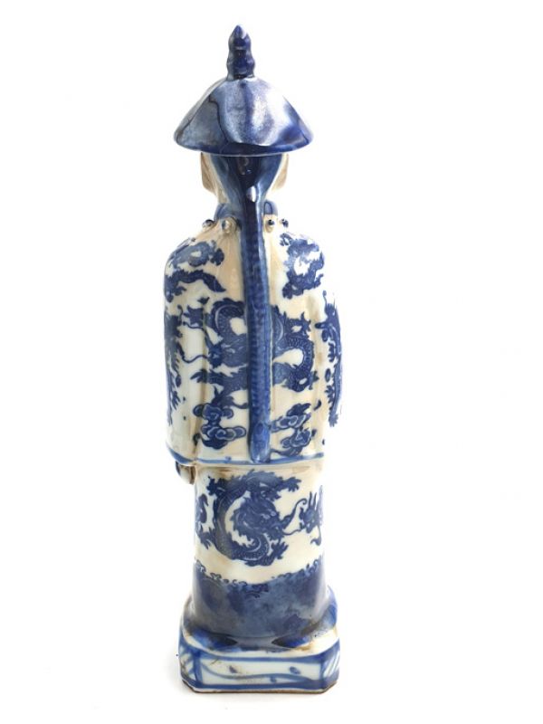 Chinese Young Mandarin Statue in Porcelain 4