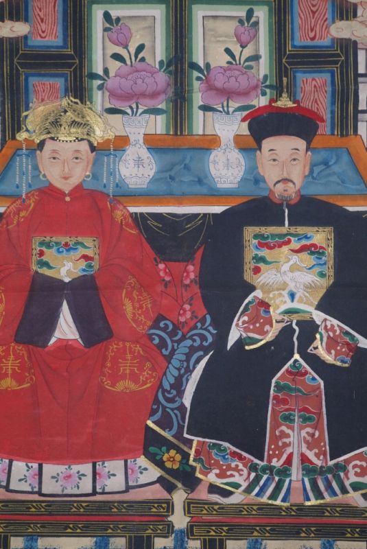 Chinesische Ahnenbilder 2 Personen 2