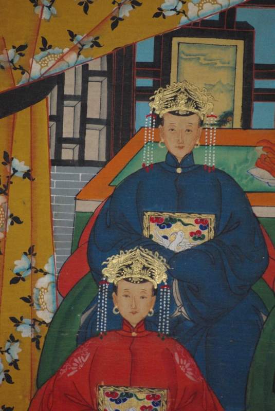 Chinesische Ahnenbilder 4 Personen 3