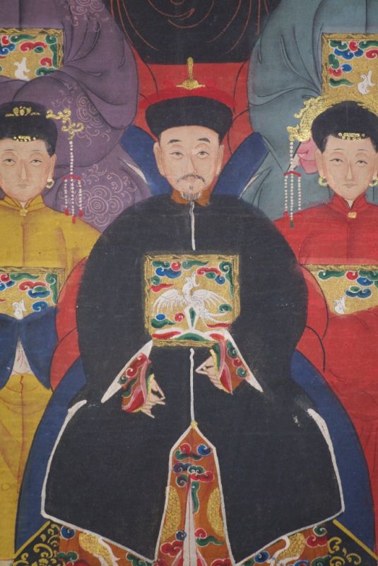 Chinesische Ahnenbilder 7 Personen 5
