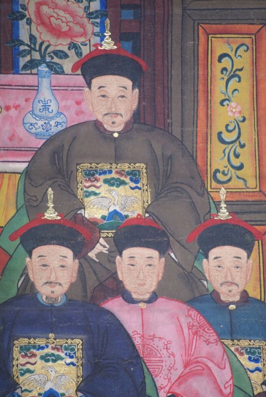 Chinesische Ahnenbilder 8 Personen 3
