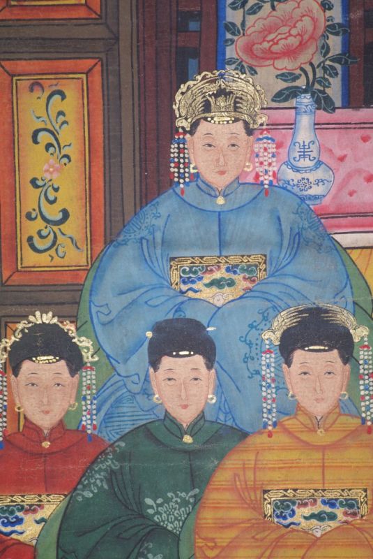 Chinesische Ahnenbilder 8 Personen 4
