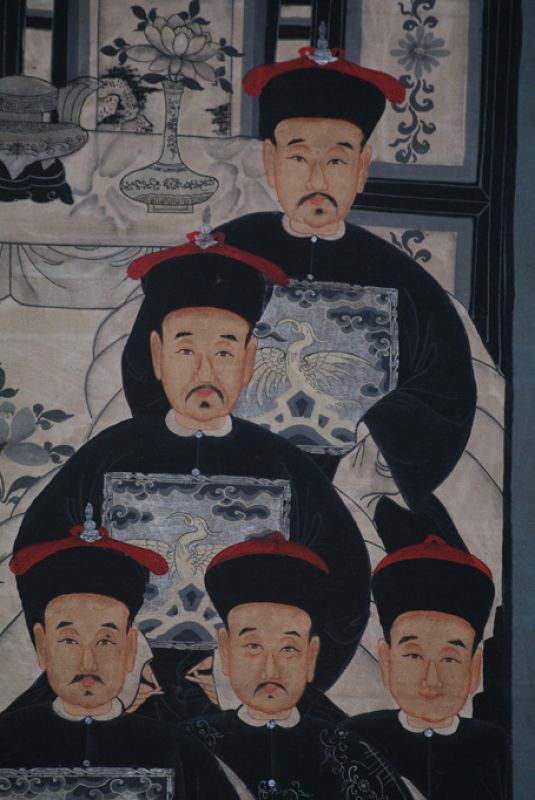 Chinesische Ahnenbilder Medium - 10 Personen 4