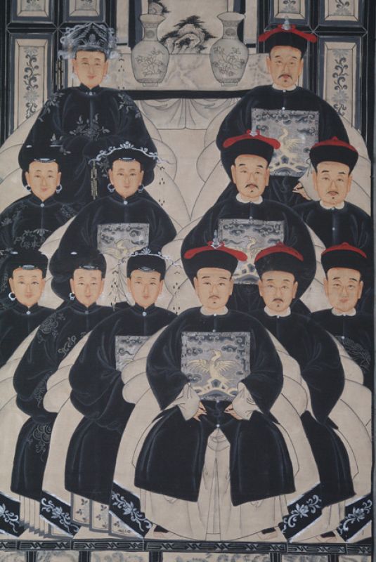 Chinesische Ahnenbilder Medium - 12 Personen 2