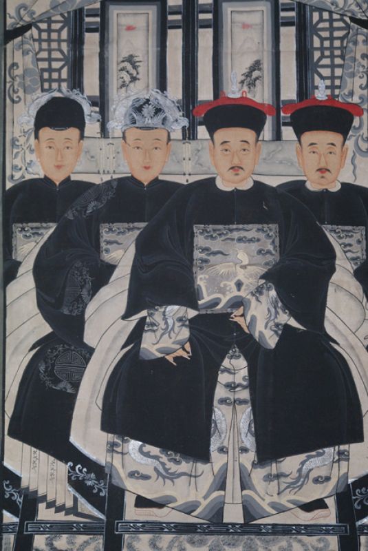 Chinesische Ahnenbilder Medium - 4 Personen 2