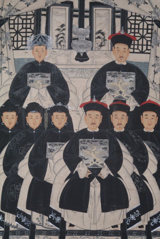 Chinesische Ahnenbilder Medium - 8 Personen 2