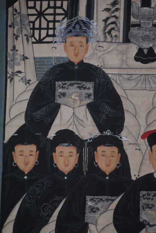 Chinesische Ahnenbilder Medium - 8 Personen 3