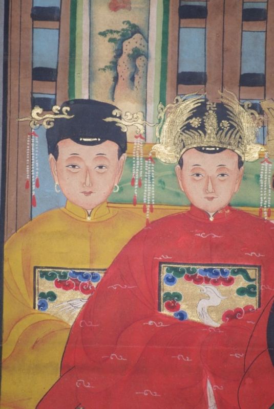 Chinesische Ahnenbilder Qing-Dynastie 04 Personen 4