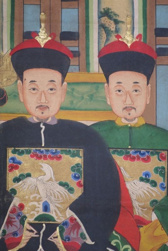 Chinesische Ahnenbilder Qing-Dynastie 04 Personen 5