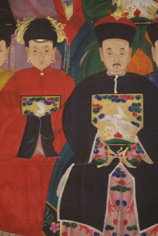 Chinesische Ahnenbilder Qing Dynastie 15 Personen 5