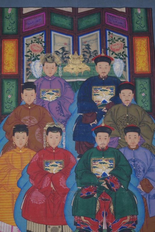 Chinesische Ahnenbilder Qing Dynastie 2