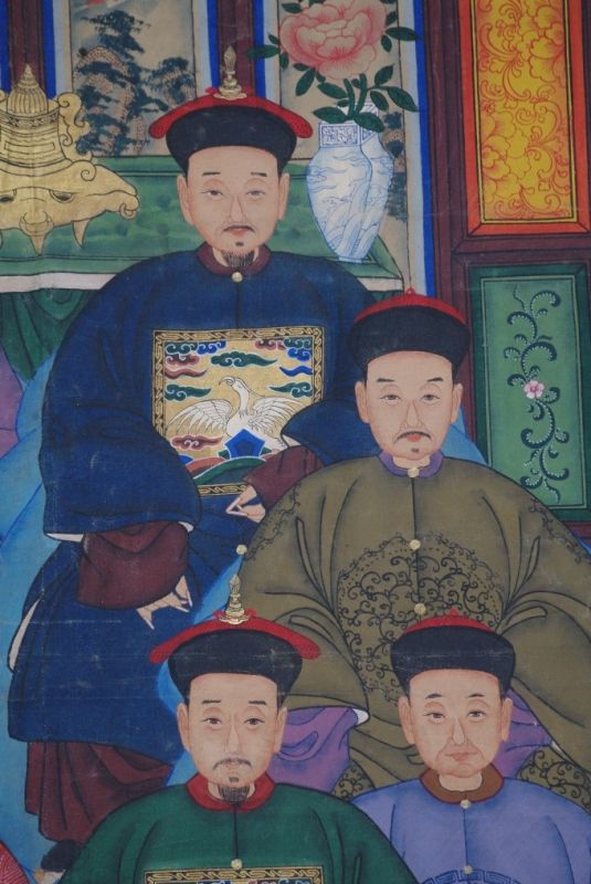 Chinesische Ahnenbilder Qing Dynastie 3
