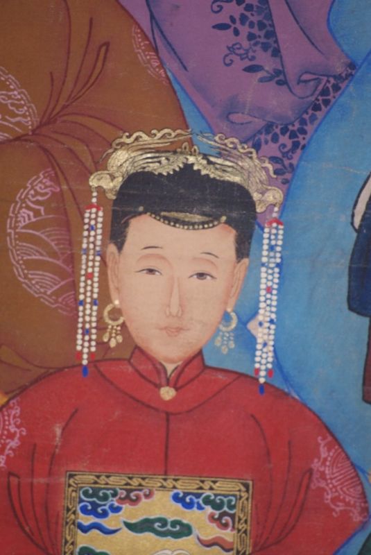 Chinesische Ahnenbilder Qing Dynastie 5